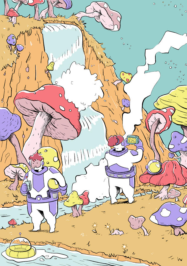 Mushroom Planet – Procreate