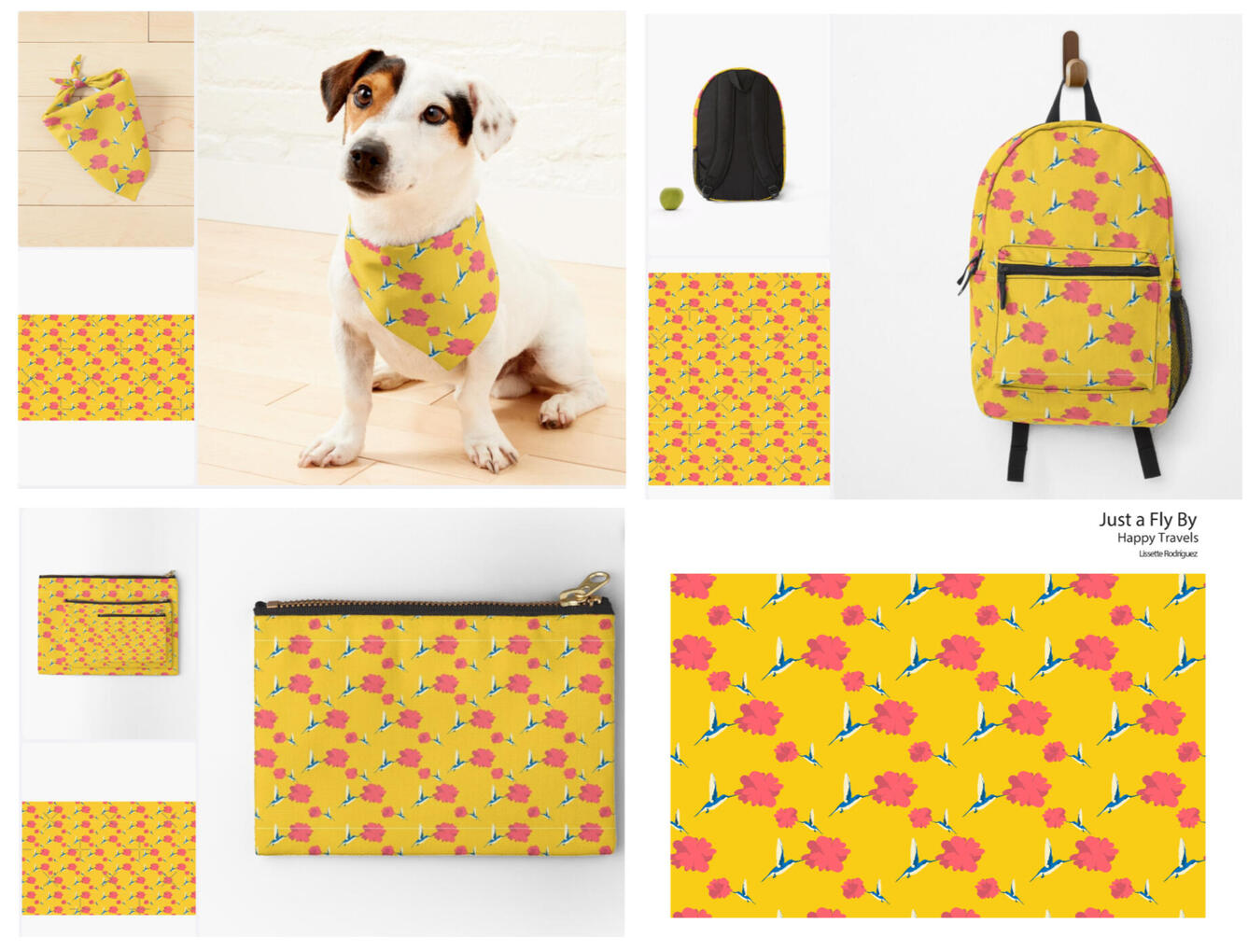 Hummingbird Pattern – Adobe Illustrator