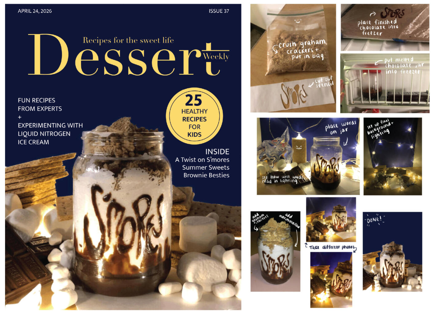 Food Typography – Adobe Illustrator, Photoshop